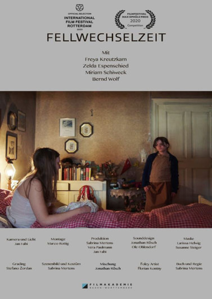 Fellwechselzeit, Sabrina Mertens, Time of Moulting, Film, DIe Post Film, Die Post Audio Post Produktion, Audio Postproduction, Sound Postproduction, Jonathan Roesch, Sounddesign, Filmton, Sound Design