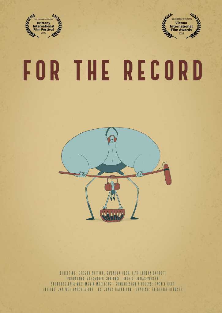 For The Record, Ilya Barrett, Manik Moellers, Manik Möllers, Die Post Film, Die Post Audio Post Produktion, Audio Postproduction, Sound Postproduction, Rachel Oker, Sounddesign, Filmton, Sound Design, Foley, Foley Artist, Foley Mixer